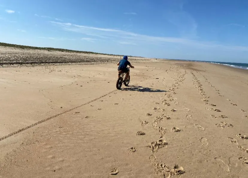fatbike sur la plage